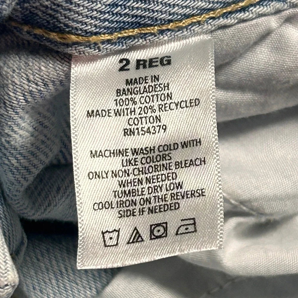 Aeropostale Blue Baggy Wide Leg Jeans Womens‎ 2 Regular All Over Hearts 30x32